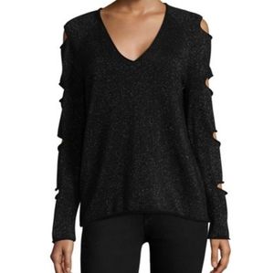 SKULL CASHMERE Tyrone Cutout Sleeve Cashmere Blend Sweater
